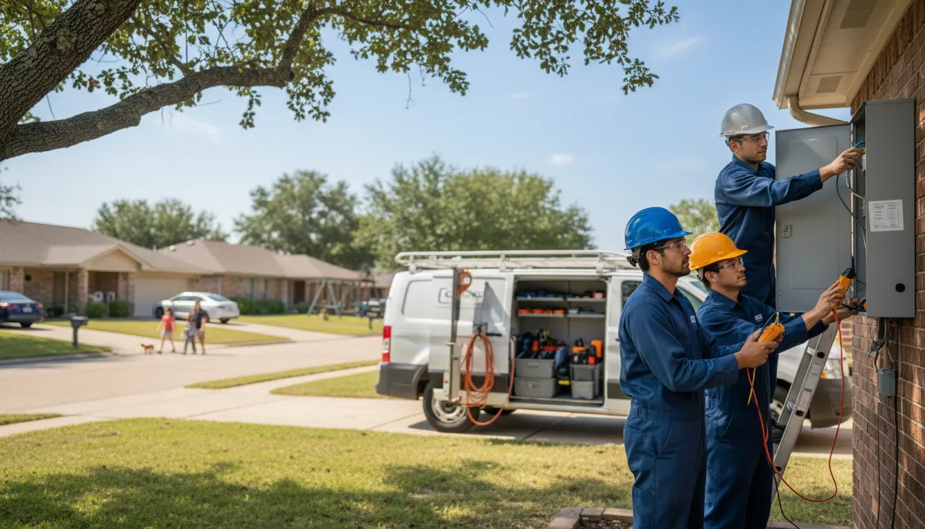 Certified electrician providing emergency electrical services in Norman, AR